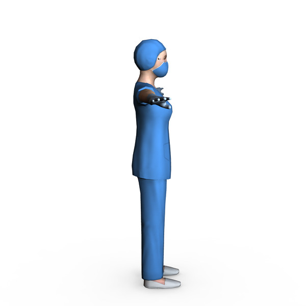 surgeon female 01 3d model - Surgeon Female 01... by ignisfatuus